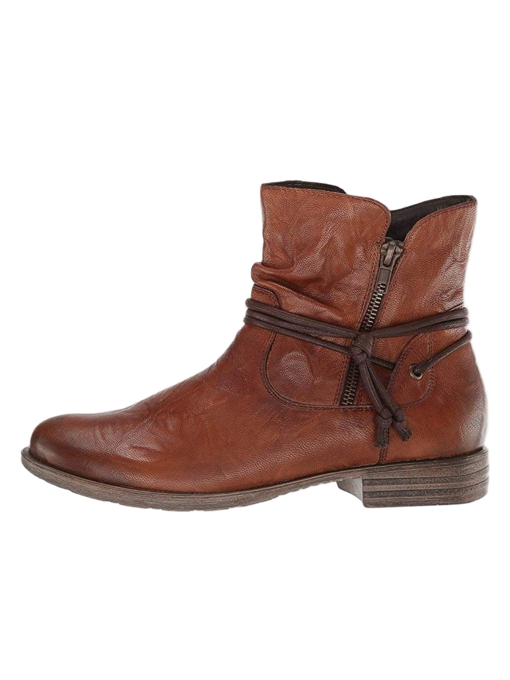 REMONTE Brown Ankle Boot with Decorative Wrap size 37/U.S 6 EUC